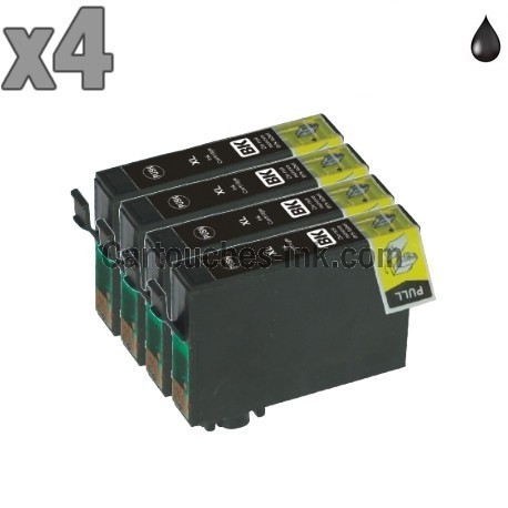 4 cartouches noir compatibles Epson T1631