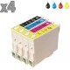 4 cartouches compatibles Epson T0551 à T0554 lot T0556