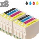 8 cartouches compatibles Epson T0551 à T0554 lot T0556