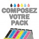 cartouches compatibles Epson T0481, T0482, T0483, T0484, T0485, T0486, lot T0487