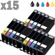 15 cartouches compatibles Canon PGI-550 CLI-551