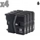 4 cartouches noir compatibles Brother LC985