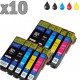 10 cartouches compatibles Epson T2621 à T2634, lot T2636 ou 26XL
