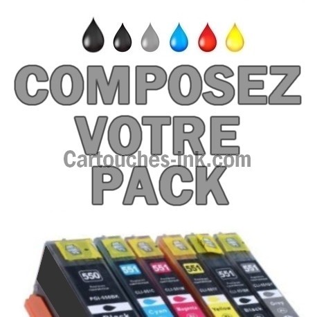 Cartouches compatibles Canon PGI-550 CLI-551