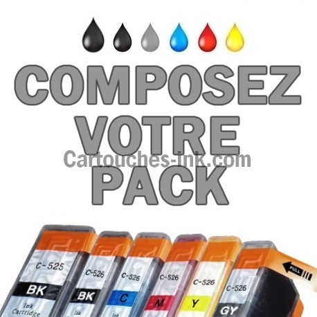 Cartouches compatibles Canon PGI-525 CLI-526