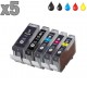 5 cartouches compatibles Canon PGI-5 CLI-8
