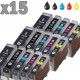 15 cartouches compatibles Canon PGI-5 CLI-8