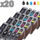 20 cartouches compatibles Canon PGI-5 CLI-8