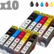 10 cartouches compatibles HP 364XL
