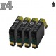 4 cartouches noir compatibles Epson T1811