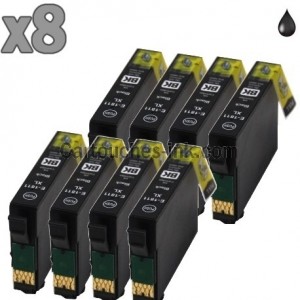 8 cartouches noir compatibles Epson T1811