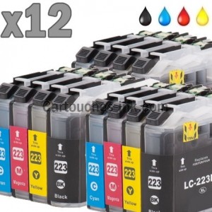 12 cartouches compatibles Brother LC223