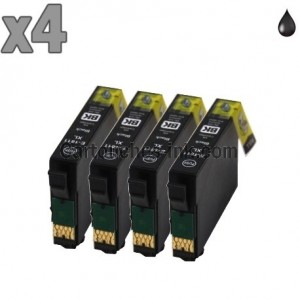 4 cartouches noir compatibles Epson T1811